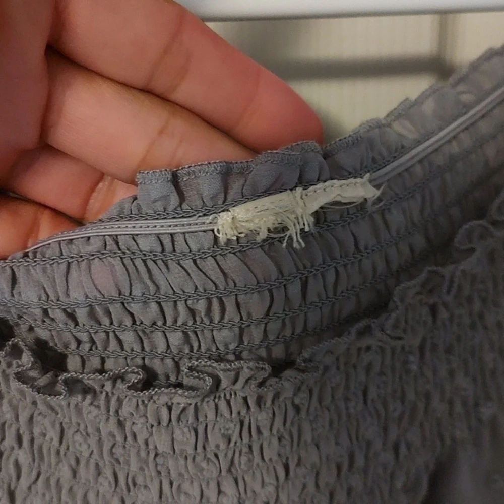 H&M Gray Women's Textured Blouse